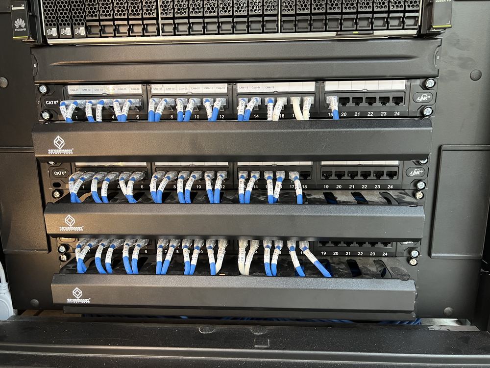 ตู้ Patch Panel ระบบกล้องวงจรปิดแบบรวมศูนย์